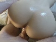 Amateur teen with big oily ass fucked hard POV | 4K 60FPS 8/16