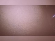 Sexy BBW plays with creamy pussy