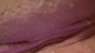 Moaning and toying my ass