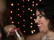 Happy New Year 2019! Cum & Champagne, how classy! (Cum on food 4)