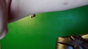 Thick Boy bends over and shows pink ass boy pussy