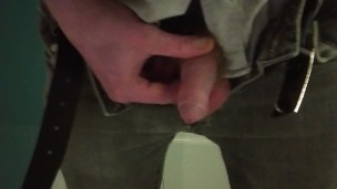 Playing with my semi-hard little dick at mate's house after pills