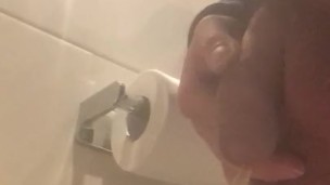 Taking a long piss