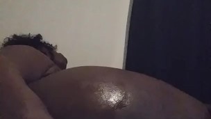 Ebony wet Anal