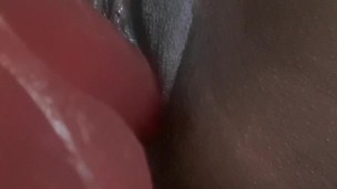 Deevababe plays with pussy using dildo while babysitting