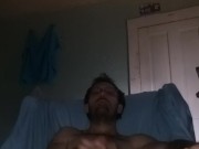 Stroking to porn