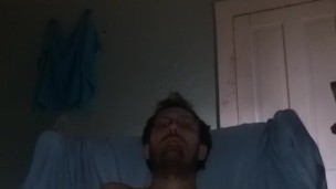 Stroking to porn
