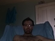 Stroking to porn