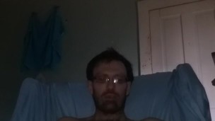 Stroking to porn