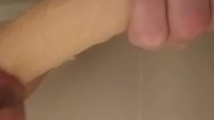 Huge Dildo Shower play