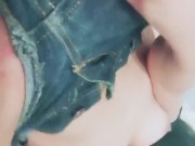 Tiny little whore touching her tight wet pussy 6/16