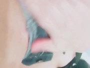 Tiny little whore touching her tight wet pussy 9/16