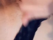 Big titted brunette teasing herself