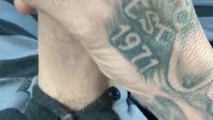 Quick cum before dentist visit, I got hard n I couldn’t hide it!