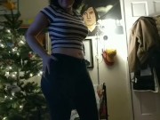 Trying on some of my clothes for you. 13/16