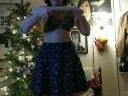 Trying on some of my clothes for you. 2/16