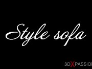 Style sofa. Summer. POV