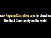 Cuban Blowjob Princess Angelina Castro Sucks Off Camera Man! 1/16