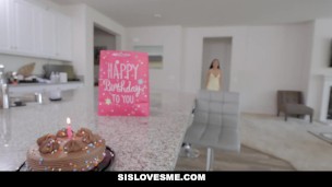 SisLovesMe - Selena Stone Sucks Her Stepbrothers Cock