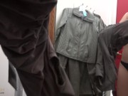 PUBLIC Dressing Room throatfuck BLOWJOB sukisukigirl @andregotbars 1/16