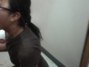 PUBLIC Dressing Room throatfuck BLOWJOB sukisukigirl @andregotbars 3/16