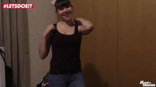 LETSDOEIT - French TEEN Babe CUMS Over & Over