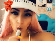 ASMR LATINA SEXY GIRL LOLLIPOP TEASE BIG BOOBS TEEN MASTURBATION 9/16