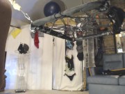 Getting my hole worked on well by ex gf while in a hanging bungee chair 3/16