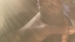 Wet BBC Slow Strokes in the Sunlight