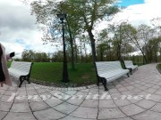 Public upskirt VR video by Jeny Smith