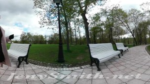 Public upskirt VR video by Jeny Smith