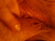 Dirty hairy play before bath