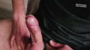 Dirty talk & masturbating ends in huge cumshot.
