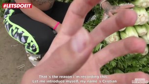 LETSDOEIT - Bubble Butt Colombian Teen PICKED UP and Banged RAW