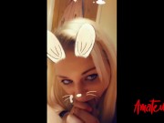 SNAPCHAT BUNNY Gives Blowjob for Cum xxx 9/16