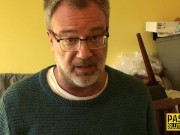 Ebony submissive throated 1/16