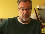 Ebony submissive throated 2/16