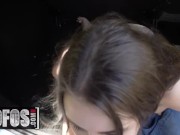 MOFOS - Stranded Teen Elle Rose gives road head for free ride