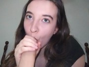 POV Slobbery Blowjob - Reini Rollins 11/16