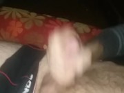 Shooting nut from my big dick