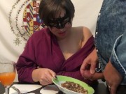 colazione con sborra e muesli - colazione da .... troia 10/16