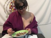 colazione con sborra e muesli - colazione da .... troia 12/16