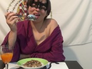 colazione con sborra e muesli - colazione da .... troia 8/16