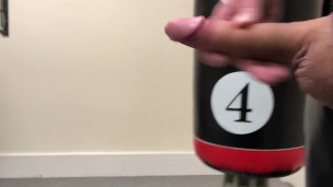 wearing LATEX SUIT at the Boxing Club ** Cumshot **