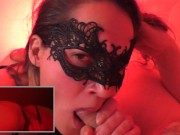 BLOWJOB Teen MILF GIVES A FUCK MOUTH ORGASM deepthroats cock 11/16