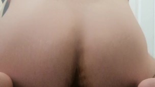 Young Student rides big dildo