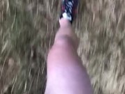 Naked forest walk