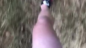 Naked forest walk