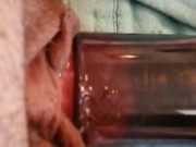 Pulling my pussy inside out