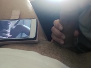 GF sucks huge cock while watch porn. Tribute: Sweet Bunny Blowjob 4k UHD 10/16